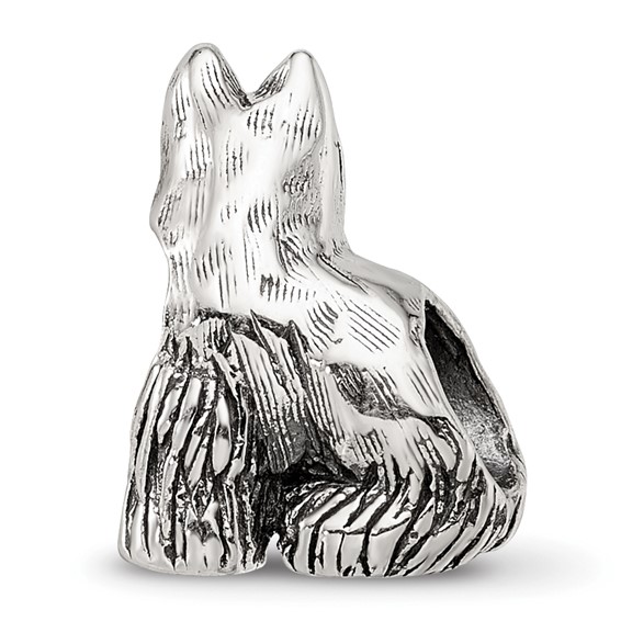 Sterling Silver Reflections Miniature Schnauzer Bead