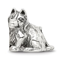 Sterling Silver Reflections Shetland Sheepdog Bead view 3
