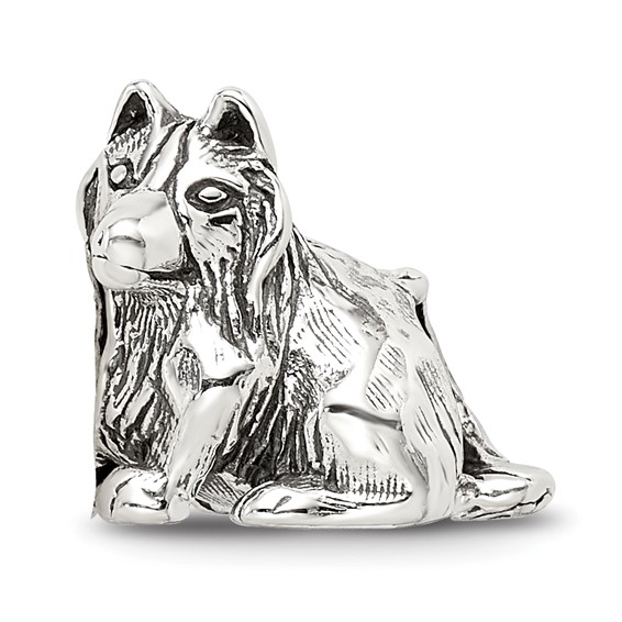 Sterling Silver Reflections Shetland Sheepdog Bead