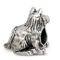 Sterling Silver Reflections Shetland Sheepdog Bead view 5