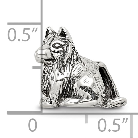 Sterling Silver Reflections Shetland Sheepdog Bead