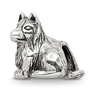 Sterling Silver Reflections Shetland Sheepdog Bead