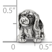 Sterling Silver Reflections Beagle Bead view 4