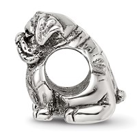 Sterling Silver Reflections Bulldog Bead view 2
