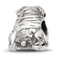 Sterling Silver Reflections Bulldog Bead view 4