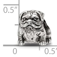 Sterling Silver Reflections Bulldog Bead view 5
