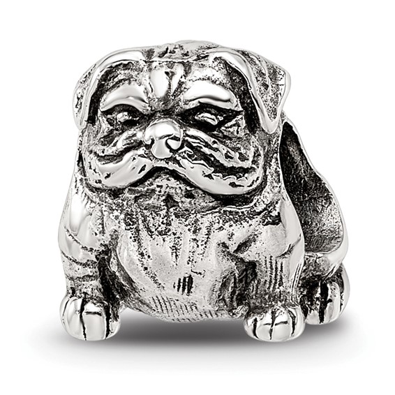 Sterling Silver Reflections Bulldog Bead
