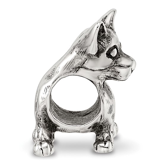 Sterling Silver Reflections Chihuahua Bead
