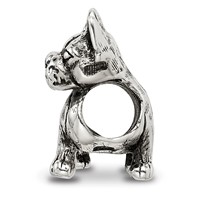 Sterling Silver Reflections Boston Terrier Bead view 2