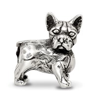 Sterling Silver Reflections Boston Terrier Bead view 3