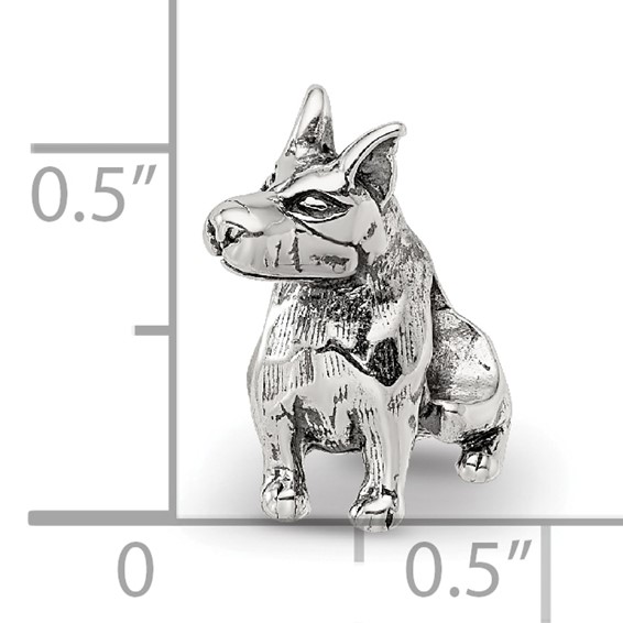 Sterling Silver Reflections Doberman Pinscher Bead