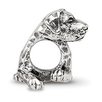 Sterling Silver Reflections Rottweiler Bead view 2