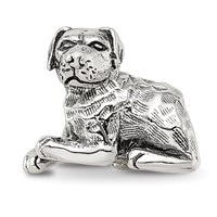 Sterling Silver Reflections Rottweiler Bead view 3