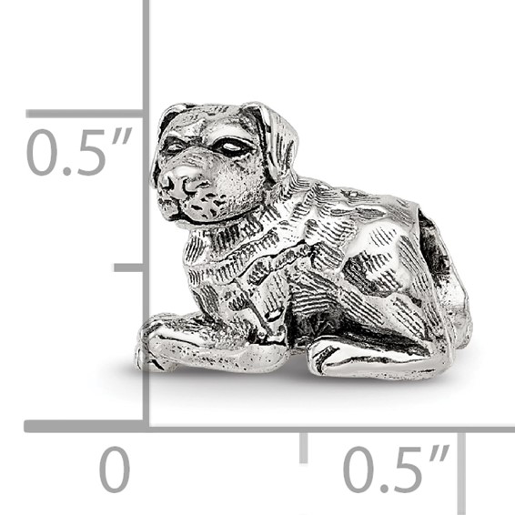 Sterling Silver Reflections Rottweiler Bead