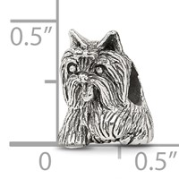 Sterling Silver Reflections Yorkshire Terrier Bead view 4