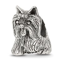 Sterling Silver Reflections Yorkshire Terrier Bead view 1
