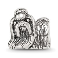 Sterling Silver Reflections Shih Tzu Bead view 3