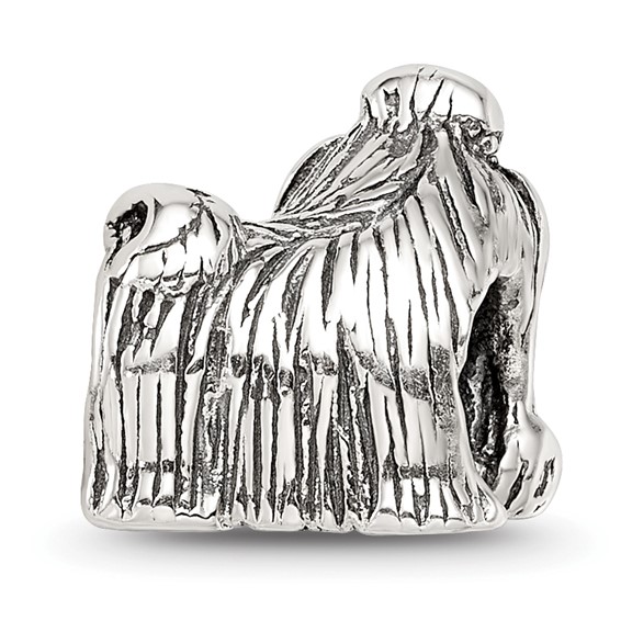 Sterling Silver Reflections Shih Tzu Bead