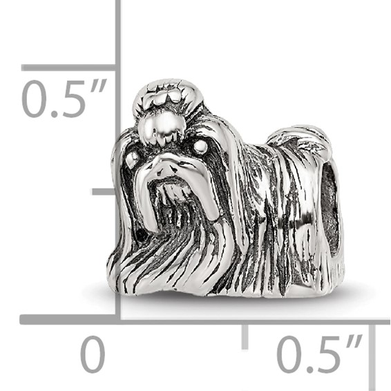 Sterling Silver Reflections Shih Tzu Bead