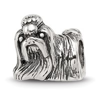Sterling Silver Reflections Shih Tzu Bead view 1