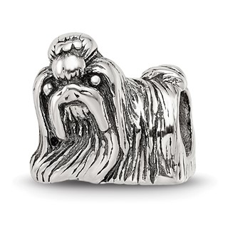 Sterling Silver Reflections Shih Tzu Bead