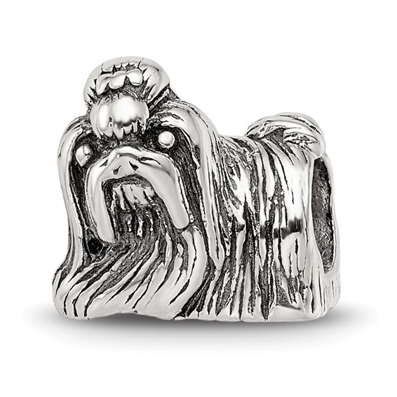 Sterling Silver Reflections Shih Tzu Bead