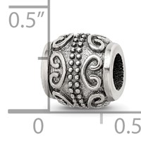 Sterling Silver Reflections Scroll Bali Bead view 4