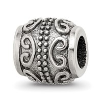 Sterling Silver Reflections Scroll Bali Bead view 1