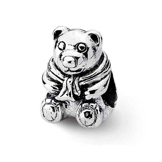 Sterling Silver Reflections Teddy Bear Bead