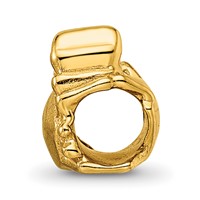 Sterling Silver Gold-plated Reflections Crab Bead view 2