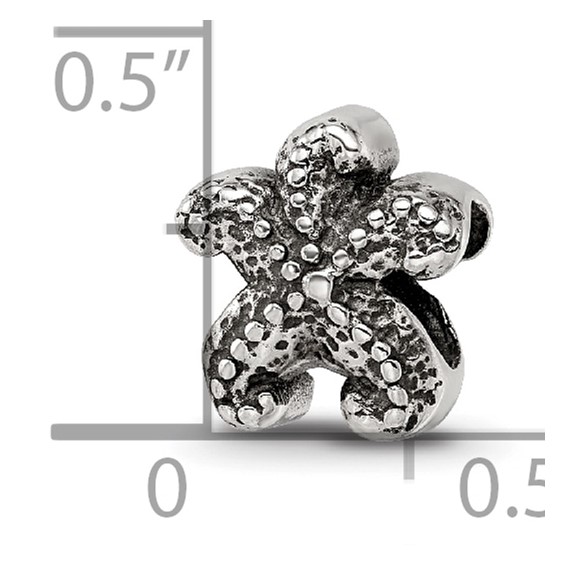 Sterling Silver Reflections Starfish Bead