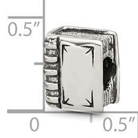 Sterling Silver Reflections Book Bead view 4