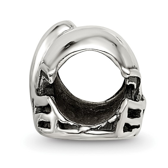 Sterling Silver Reflections Football Helmet Bead