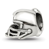 Sterling Silver Reflections Football Helmet Bead view 5