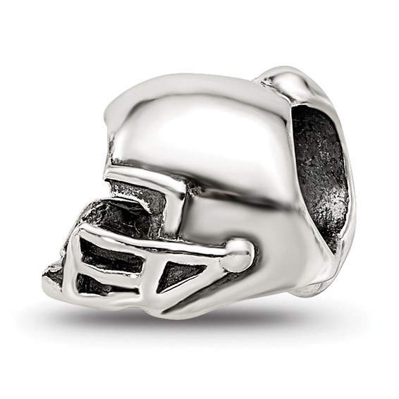 Sterling Silver Reflections Football Helmet Bead