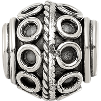 Sterling Silver Reflections Decorative Bali Bead view 3