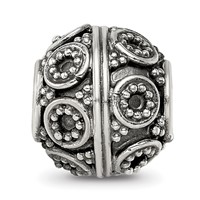 Sterling Silver Reflections Decorative Bali Bead view 5