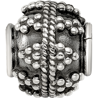 Sterling Silver Reflections Decorative Bali Bead view 3