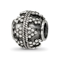 Sterling Silver Reflections Decorative Bali Bead view 1