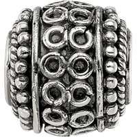 Sterling Silver Reflections Decorative Bali Bead view 3