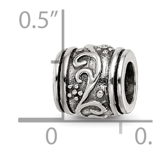 Sterling Silver Reflections Floral Bead