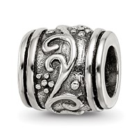 Sterling Silver Reflections Floral Bead view 1