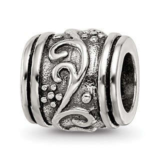 Sterling Silver Reflections Floral Bead