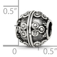 Sterling Silver Reflections Decorative Bali Bead view 4
