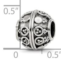 Sterling Silver Reflections Decorative Bali Bead view 4