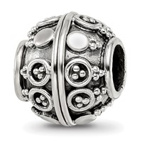 Sterling Silver Reflections Decorative Bali Bead view 1