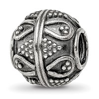Sterling Silver Reflections Decorative Bali Bead view 1