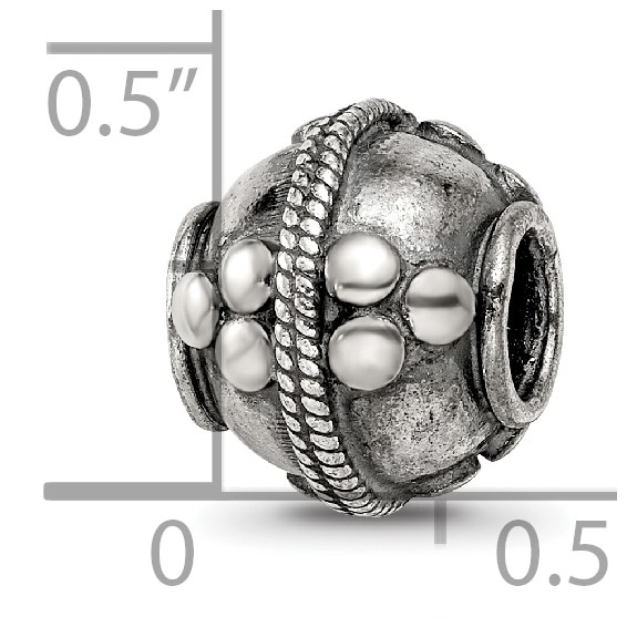 Sterling Silver Reflections Decorative Bali Bead