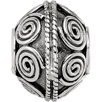 Sterling Silver Reflections Decorative Bali Bead view 3