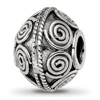 Sterling Silver Reflections Decorative Bali Bead view 1